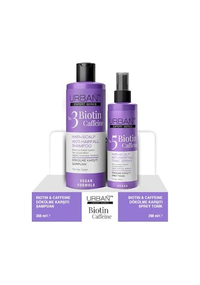 Urban Care Expert Series Biotin Caffein Şampuan 350 Ml + Biotin Caffeine Tonik 200 Ml Set