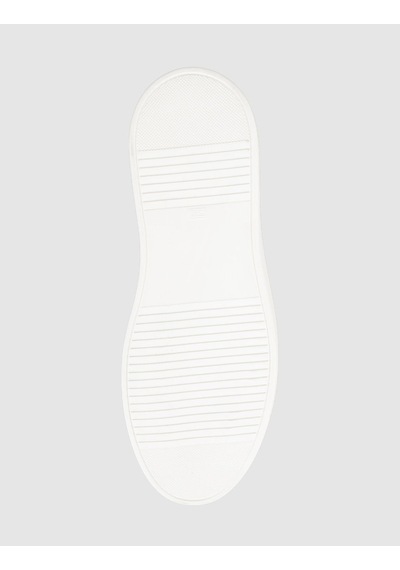 Cabani Hakiki Deri Siyah Beyaz Taban Bağcıksız Erkek Sneaker Ayakkabı