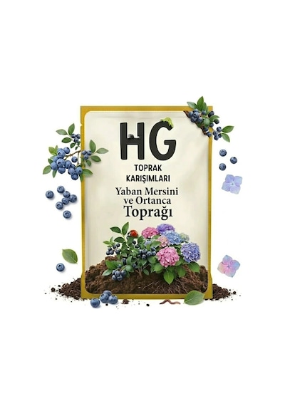 Yaban Mersini Ve Ortanca Toprağı Asidik Bitkiler İçin Özel Karışım 40 LT