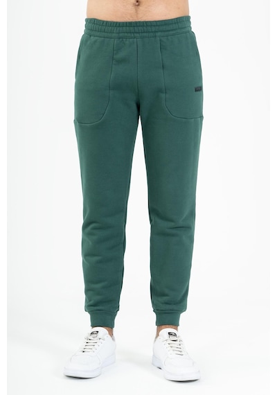 Maraton Sportswear Regular Erkek Ribana Paça Basic Yeşil Eşofman Altı 21815 Yeşil