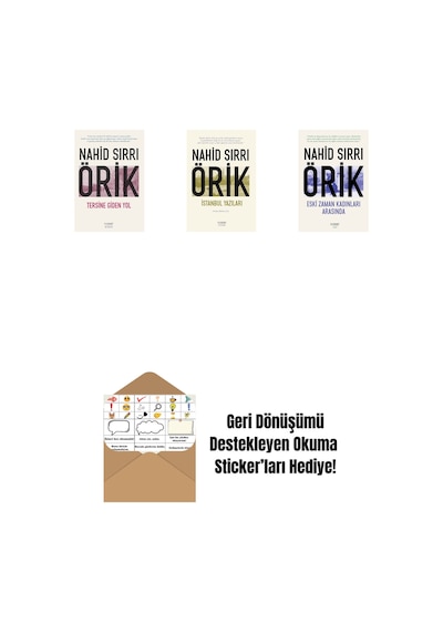 Tersine Giden Yol + İstanbul Yazıları + Eski Zaman Kadınları Arasında + Okuma Sticker'ları