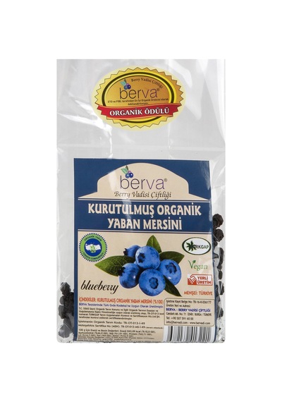 Berva Kurutuluş Organik Yaban Mersini 50 Gr