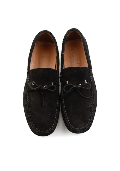 Bambi Siyah Hakiki Deri Erkek Loafer Ayakkabı E01547009902 Siyah