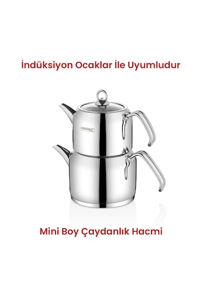Kahramanlar Delux Mini Boy Çaydanlık Takımı Platin