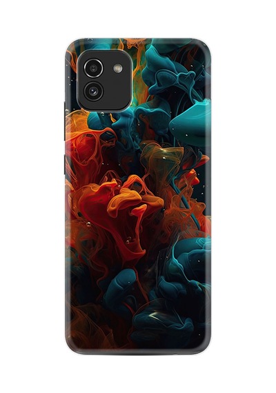 Samsung Samsung Galaxy Uyumlu A03 Kılıf Boutique Baskılı Resimli Renk Cümbüşü Pcode -070