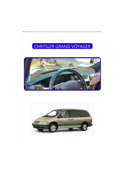 Chrysler Grand Voyagertorpido Koruma Halısı Mavi Kenar