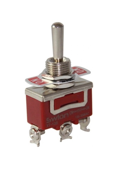 Ic-153s Toggle Switch Büyük Boy Vidalı 3p 12mm 15a On-off-on