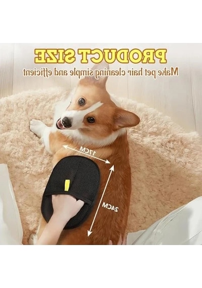 2'li Paket Mıknatıslı Tüy Temizleme Eldiveni, Kolay Kullanım 0