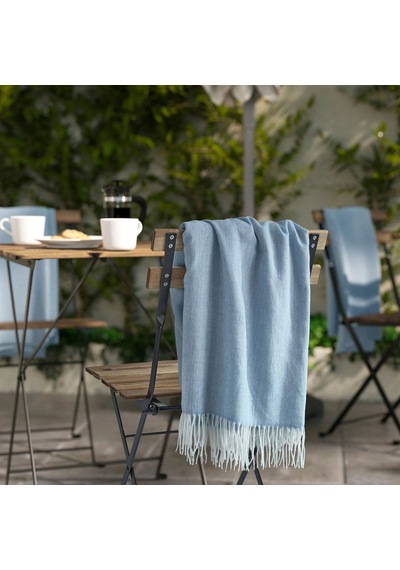 Ikea Holmvı Polar Koltuk Örtüsü Tek Kişilik 120 X 160 Cm Mavi