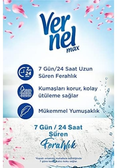 Max Taze Lale Kokulu 60 Yıkama Konsantre Çamaşır Yumuşatıcısı 1 X 1440 Ml 1000'li Set