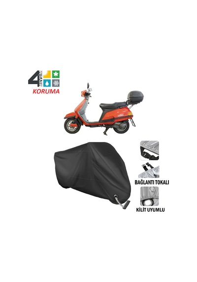 Yamaha Beluga 125 Motosiklet Brandası ( Kilit Uyum-Siyah