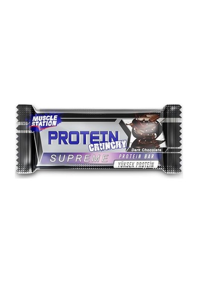 Musclestation Supreme Crunch Protein Bar Karma Paket 12 X 40 Gr, Sütlü Çikolata, Bitter Çikolata, Beyaz Çikolata