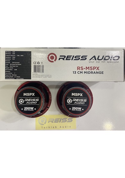 Reıss Audıo Rs-M5Px 13Cm Midrange 250Wat 100Rms İki Adet