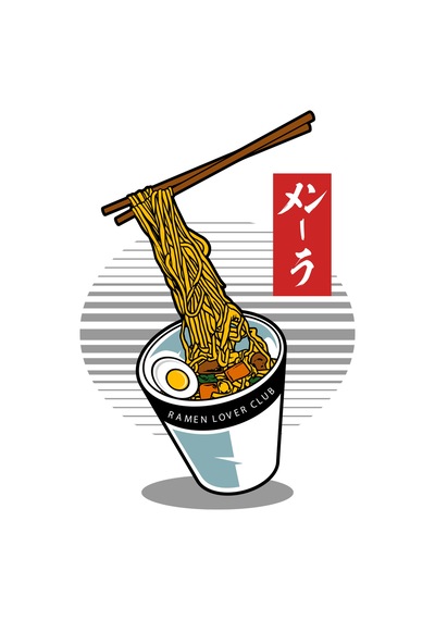 Paybuy Ramen Severlerin Kulübü Baskılı Erkek Tişört Beyaz