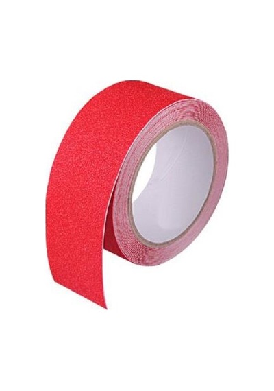 Kırmızı Merdiven Ve Zemin Kaydırmaz Bant 50mm X 25mt