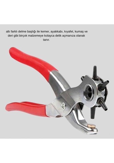 6 Başlıklı Delme Pensesi 2-4.5 Mm Paslanmaz Çelik Ergonomik Tasarım