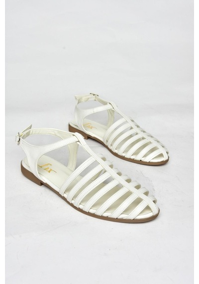 Fox Shoes S314960109 Beyaz Kadın Sandalet Beyaz