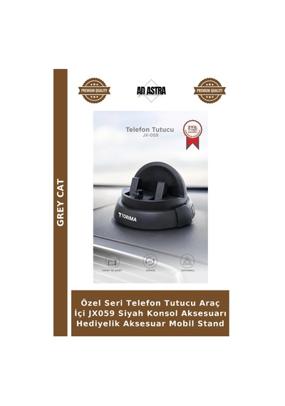 Özel Seri Telefon Tutucu Araç İçi Jx059 Siyah Konsol Aksesuarı Hediyelik Aksesuar Mobil Stand