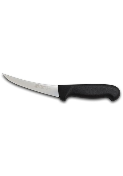 Sürbisa 61113 Kemik Sıyırma Kasap Bıçağı Kıvrık 14 Cm Siyah
