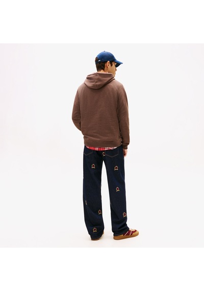 Tommy Hilfiger Jeans Regular Badge Erkek Kahverengi Sweatshirt Dm0dm22666