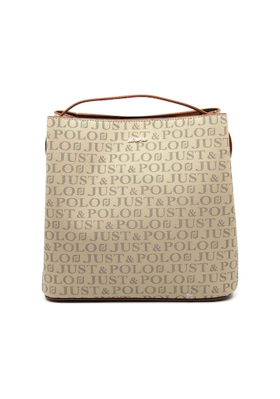 Just Polo Premium Postacı Ve Askılı Çantası Vizon Taba