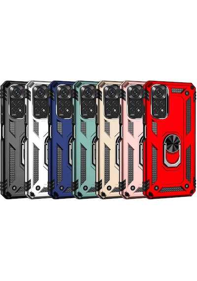 Xiaomi Redmi Note 11 Global Kılıf Zore Vega Kapak Siyah