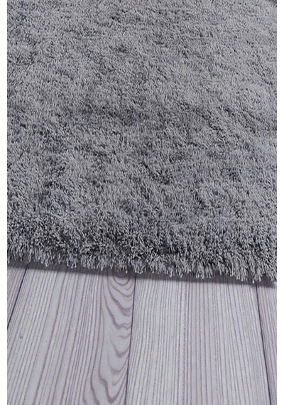 Peluş Post Halı Yumuşak Dokulu Modern Salon Oturma Odası Çocuk Odası Hol & Antre Halısı Antrasit Antrasit