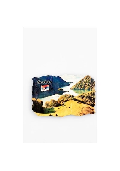 Sırbistan Perucac Gölü Temalı Fresco Magnet