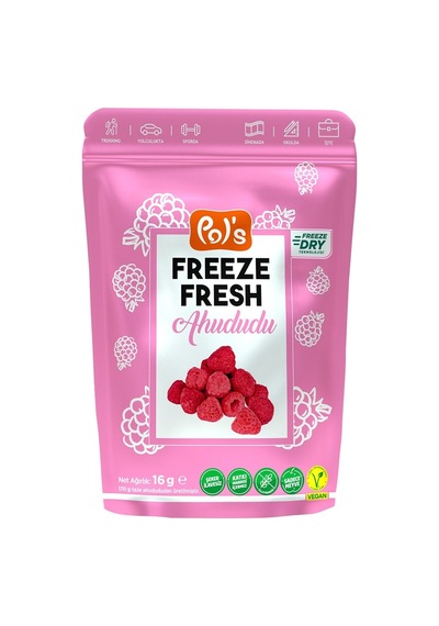 Pol's Freeze Fresh 16 G Ahududu - Dondurularak Kurutulmuş Sağlıklı Atıştırmalık 2'li Ekonomik P Tarı