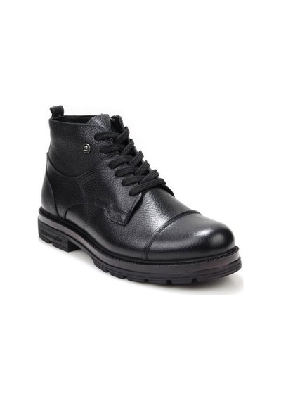 Pierre Cardin 90-430 Erkek Hakiki Deri Casual Bot Siyah
