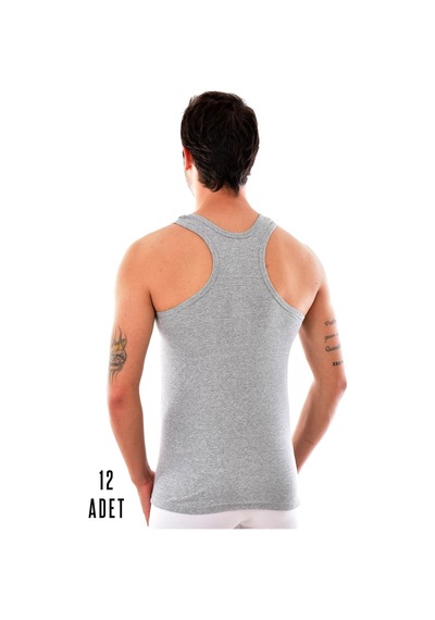 Erkek Gri 12 Adet Seher Spor Atlet 0058 Gri Gri