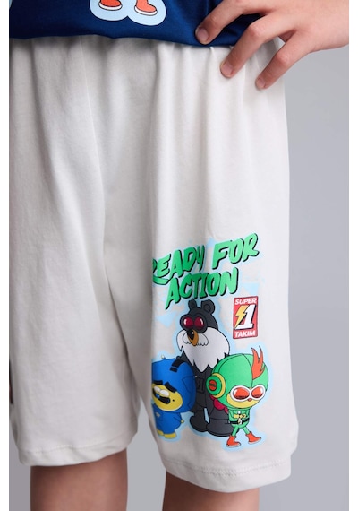 Defacto Super 1 Takım Lisanslı Regular Fıt Elastik Bel 2li Lacivert Pijama Takımı Erkek Çocuk H7975a826hsnv30 Lacivert-nv30