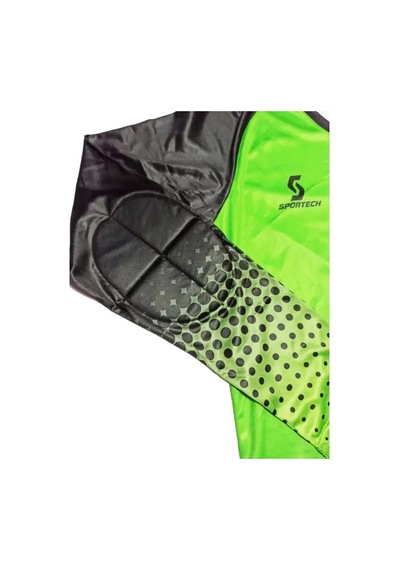 Sportech Yeşil Şortu Sünger Destekli Kaleci Forma Takımı R0124 Yeşil - Siyah