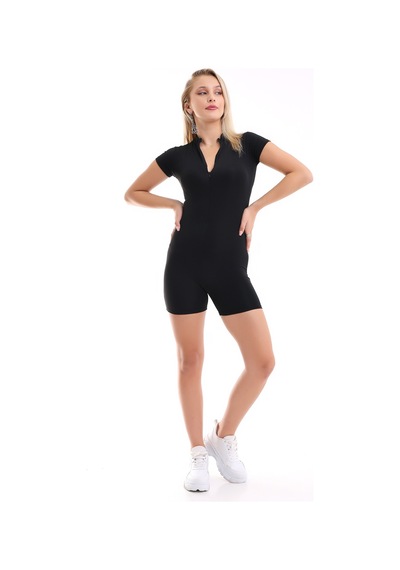 Winmoda34 Kadın Deniz Havuz Tulumu Siyah