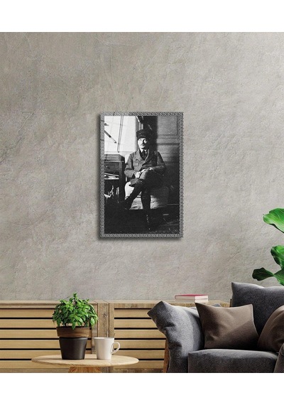 Atatürk Cam Tablo 4mm Dayanıklı Temperli Cam, Atatürk Glass Wall Art4