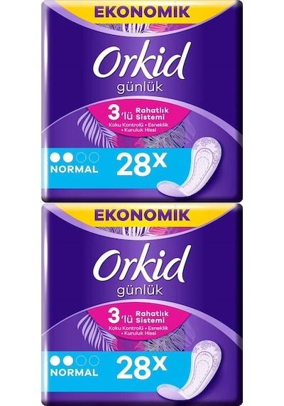 Orkid Günlük Ped Normal 2 x 28'li