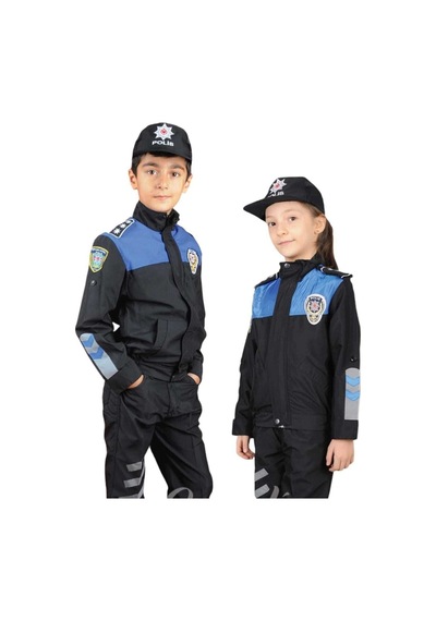 Giyimiva Toplum Polis Çocuk Kostümü Mavi - 269746986 Mavi