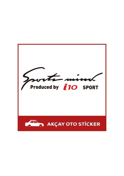 Sport Mind Hyundai I10 Sticker Hyundai Sticker I10 Oto Sticker