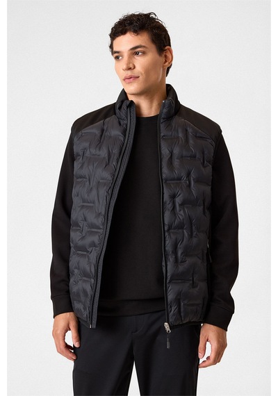 Backandbond Regular Fit Siyah Dolum Yelek Çok Renkli