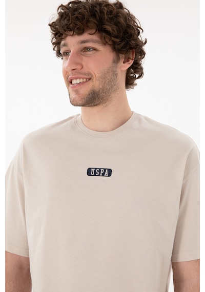 U.S. Polo Assn. Erkek Oversize Fit Bisiklet Yaka Taş Tişört 50305923-VR049 U.S. Polo Assn. Erkek Oversize Fit Bisiklet Yaka Taş Tişört 50305923-VR049