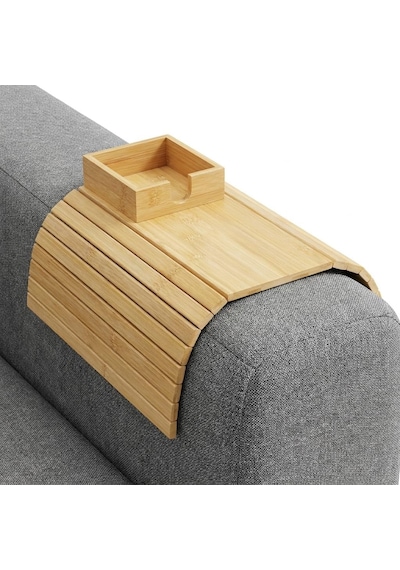Deconox Bambu Koltuk Kenarı Tepsisi Ve Organizer - Katlanabilir Bölmeli Ahşap Kanepe Yanı Sehpa, Bardaklık Ve Kuman Diğer Deconox Bambu Koltuk Kenarı Tepsisi Ve Organizer - Katlanabilir Bölmeli Ahşap Kanepe Yanı Sehpa, Bardaklık Ve Kuman Diğer