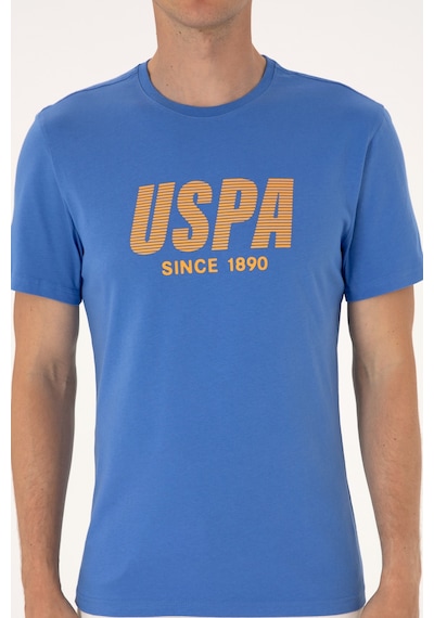 U.S. Polo Assn. Erkek Regular Fit Bisiklet Yaka İndigo Tişört 50306966-VR028 U.S. Polo Assn. Erkek Regular Fit Bisiklet Yaka İndigo Tişört 50306966-VR028