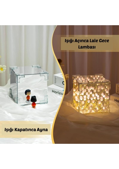 Hpytech Aynalı Lale Gece Lambası Romantik Lale Gece Lambası Kendin Yap .