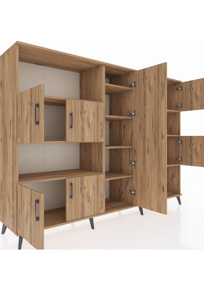 Hyperion Dolap 10 Raflı 9 Kapaklı 220x44x163 Çam-çam Çam-çam Hyperion Dolap 10 Raflı 9 Kapaklı 220x44x163 Çam-çam Çam-çam