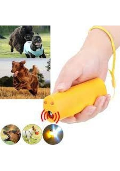 El Tipi Köpek Kovucu Kedi Ve Köpek Kovucu Ve Eğitici Ses Cihaz Siyah