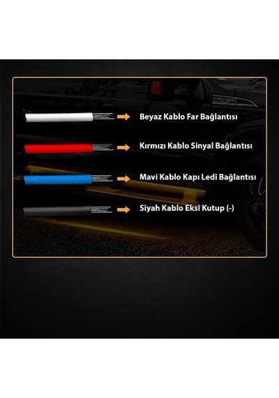 Pick Up Off Road Karavan Suv Yan Basamak Ledi Drl Sinyalli 180cm