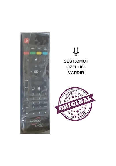 Ses Komut Air Mouse&klavye Korax Era 4k Uhd Android Uydu Alıcısı Kumandası