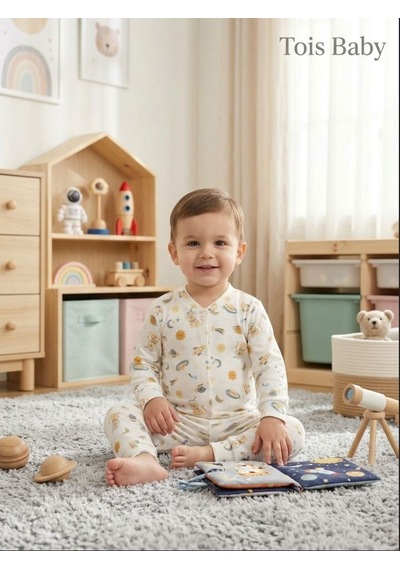 Tois Baby Organik Hastane Çıkışı Bebek Takımı Ekru