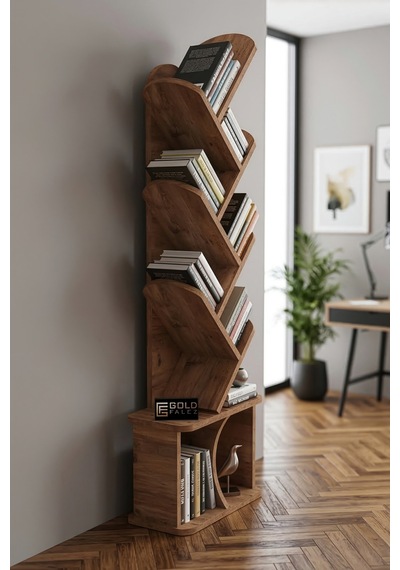 Storeşahin Yaprak Kitaplık Suntalam Kahverengi 45x132 Shn0720