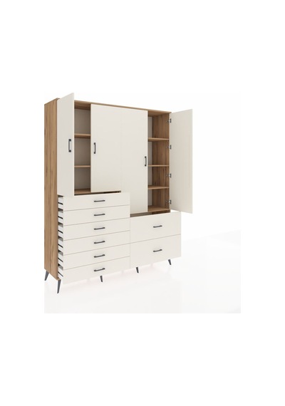 Hyperion Gardrop 7 Raflı 8 Çekmeceli 4 Kapaklı 176x44x221 Çam-aytaşı Aytaşı Hyperion Gardrop 7 Raflı 8 Çekmeceli 4 Kapaklı 176x44x221 Çam-aytaşı Aytaşı